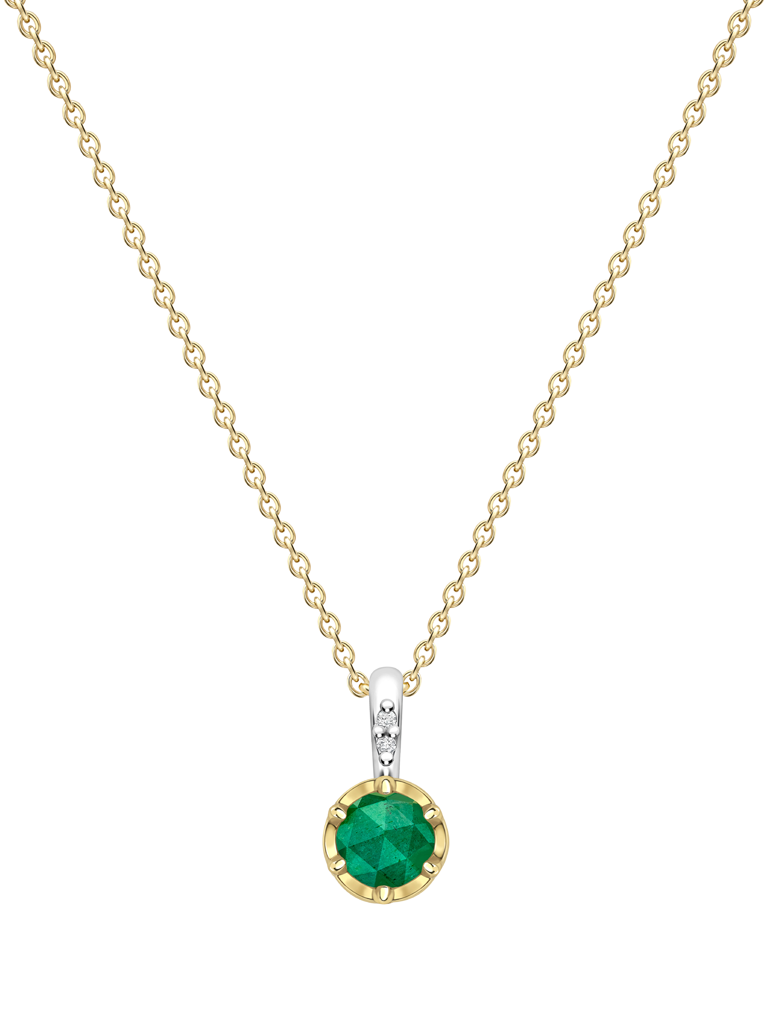 May emerald birthstone pendant